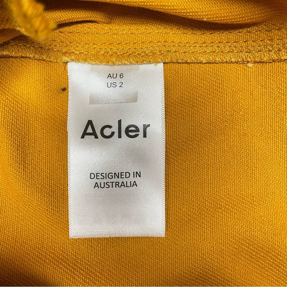 ACLER Etchells Denim Skirt In Yellow Size US 2 - Picture 10 of 11